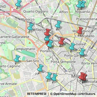 Mappa Via Ruggero di Lauria, 20149 Milano MI, Italia (2.6425)