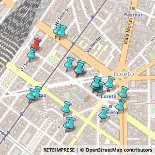 Mappa Via Giovanni Pierluigi da Palestrina, 20124 Milano MI, Italia (0.256)