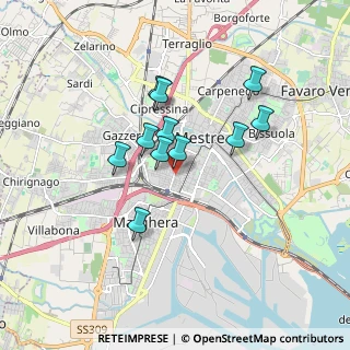 Mappa Via Buccari, 30171 Mestre VE, Italia (1.37091)