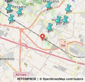 Mappa Via Pier Luigi Albini, 25080 Mazzano BS, Italia (3.49643)