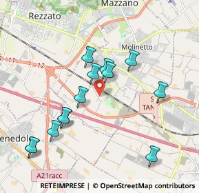 Mappa Via Pier Luigi Albini, 25080 Mazzano BS, Italia (1.92077)