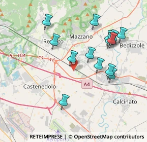 Mappa Via Pier Luigi Albini, 25080 Mazzano BS, Italia (3.81214)