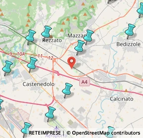Mappa Via Pier Luigi Albini, 25080 Mazzano BS, Italia (6.67412)