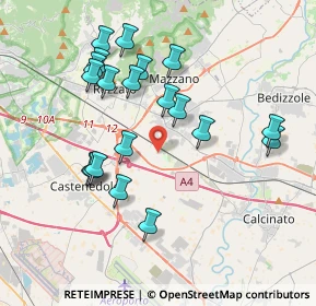 Mappa Via Pier Luigi Albini, 25080 Mazzano BS, Italia (3.7575)