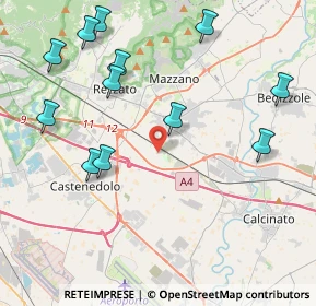 Mappa Via Pier Luigi Albini, 25080 Mazzano BS, Italia (4.76917)