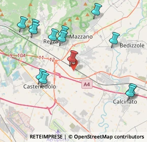 Mappa Via Pier Luigi Albini, 25080 Mazzano BS, Italia (4.64154)
