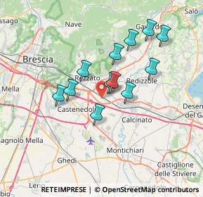 Mappa Via Pier Luigi Albini, 25080 Mazzano BS, Italia (5.91167)