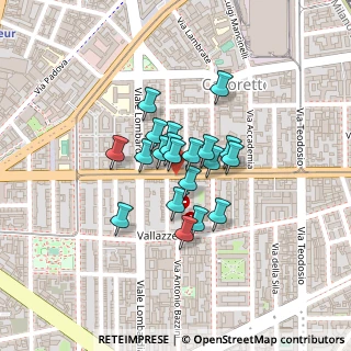 Mappa Via Alfredo Catalani, 20131 Milano MI, Italia (0.1325)
