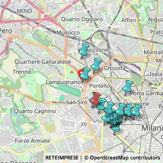 Mappa Via Brentonico, 20148 Milano MI, Italia (2.3595)