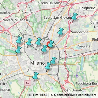 Mappa Piazzale Loreto, 20127 Milano MI, Italia (3.75182)