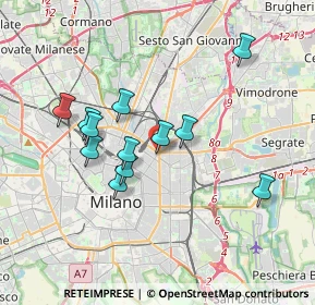 Mappa Piazzale Loreto, 20127 Milano MI, Italia (3.21333)