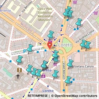 Mappa Piazzale Loreto, 20127 Milano MI, Italia (0.1535)