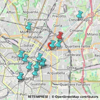 Mappa Piazzale Loreto, 20127 Milano MI, Italia (2.23333)