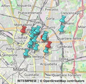Mappa Piazzale Loreto, 20127 Milano MI, Italia (1.21125)