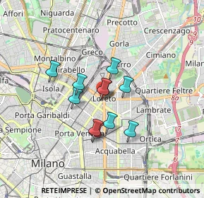 Mappa Piazzale Loreto, 20127 Milano MI, Italia (1.15273)