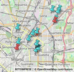 Mappa Piazzale Loreto, 20127 Milano MI, Italia (1.8725)