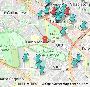 Mappa Via Carlo Osma, 20151 Milano MI, Italia (1.2795)