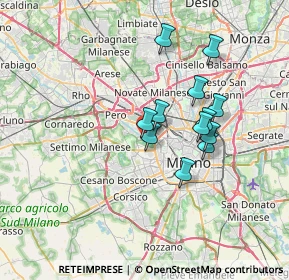 Mappa Via Carlo Osma, 20151 Milano MI, Italia (5.6225)
