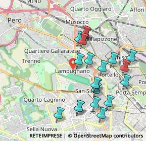 Mappa Via Carlo Osma, 20151 Milano MI, Italia (1.988)