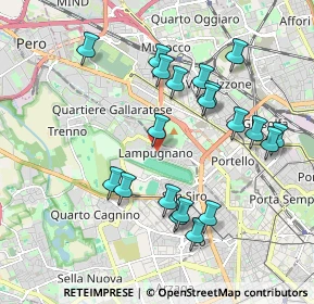 Mappa Via Carlo Osma, 20151 Milano MI, Italia (1.9285)