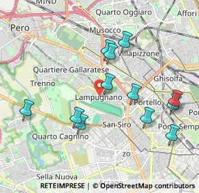 Mappa Via Carlo Osma, 20151 Milano MI, Italia (1.96417)