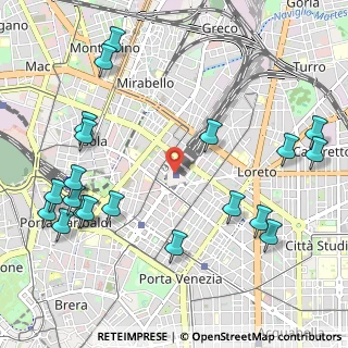 Mappa Milano Centrale, 20125 Milano MI, Italia (1.349)