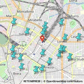 Mappa Milano Centrale, 20124 Milano MI, Italia (1.2655)