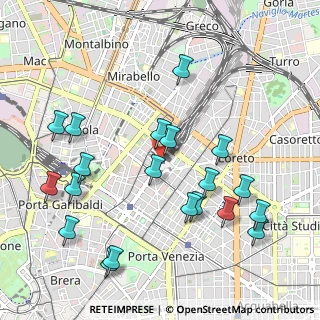 Mappa Milano Centrale, 20125 Milano MI, Italia (1.142)