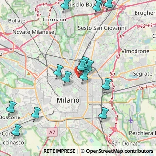 Mappa Milano Centrale, 20125 Milano MI, Italia (5.06625)