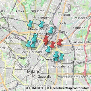 Mappa Milano Centrale, 20124 Milano MI, Italia (1.34357)