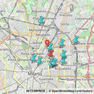 Mappa Milano Centrale, 20125 Milano MI, Italia (1.76667)
