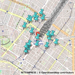 Mappa Milano Centrale, 20124 Milano MI, Italia (0.434)