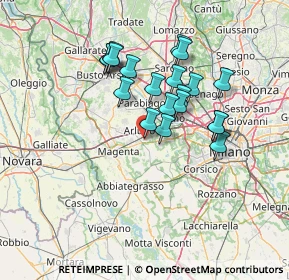 Mappa Via Olof Palme, 20009 Vittuone MI, Italia (11.8975)