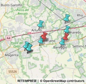 Mappa Via Olof Palme, 20009 Vittuone MI, Italia (3.08273)