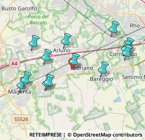 Mappa Via Olof Palme, 20009 Vittuone MI, Italia (4.25231)