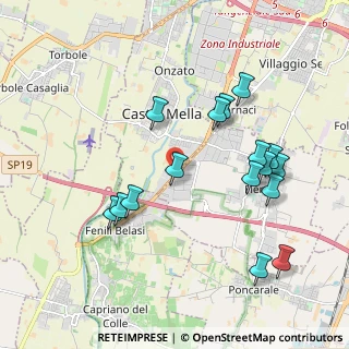 Mappa Via Padana 18 Castelmella, 25030 Brescia BS, Italia (2.02375)