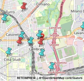 Mappa Via Folli Egidio, 20134 Milano MI, Italia (1.08667)