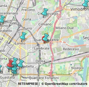Mappa Via Folli Egidio, 20134 Milano MI, Italia (3.33583)
