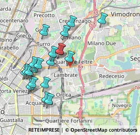 Mappa Via Folli Egidio, 20134 Milano MI, Italia (1.9595)