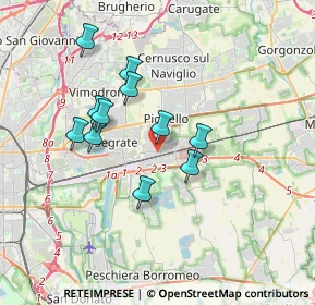 Mappa Via Maderna, 20096 Pioltello MI, Italia (3.05364)