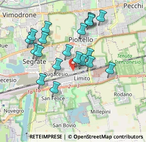 Mappa Via Maderna, 20096 Pioltello MI, Italia (1.7465)