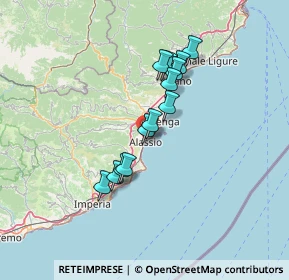 Mappa Via Cardellino, 17021 Alassio SV, Italia (10.91538)