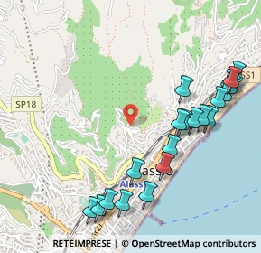 Mappa Via Cardellino, 17021 Alassio SV, Italia (0.6065)