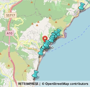 Mappa Via Cardellino, 17021 Alassio SV, Italia (1.30636)