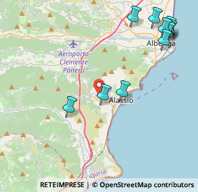 Mappa Via Filippo Airaldi, 17021 Alassio SV, Italia (5.36091)