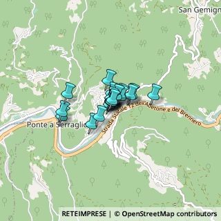 Mappa Via del Riposo, 55022 Bagni di Lucca LU, Italia (0.354)