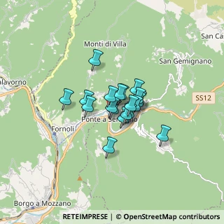 Mappa Via Bagni Caldi, 55022 Bagni di Lucca LU, Italia (0.9445)