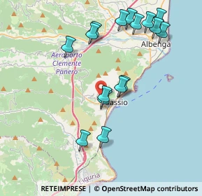 Mappa Via Loreto Alta, 17021 Alassio SV, Italia (4.23125)