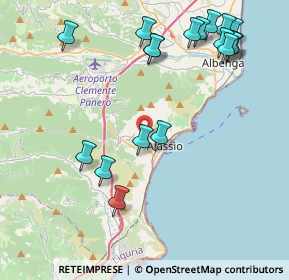 Mappa Via Loreto Alta, 17021 Alassio SV, Italia (4.955)