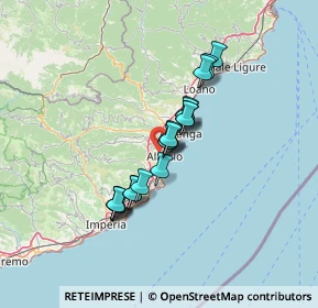 Mappa Via Loreto Alta, 17021 Alassio SV, Italia (9.84579)